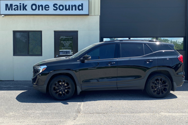2023 GMC Blazer with professional window tint in North Bay